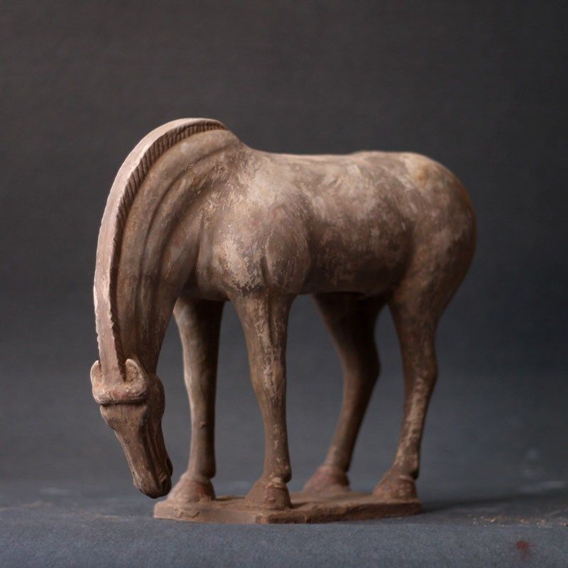 唐代陶瓷马艺术品摆件手工仿古做旧陶马古董收藏酒柜玄关装饰,家居饰品,装饰摆件,淘宝优惠券,粉丝福利购,淘宝优惠卷
