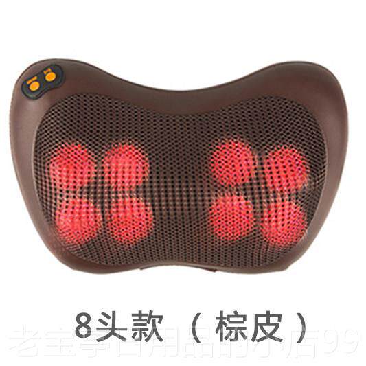 正品肩颈部颈椎按摩器仪多身功能全背腰部车载靠部垫电抱动枕头部