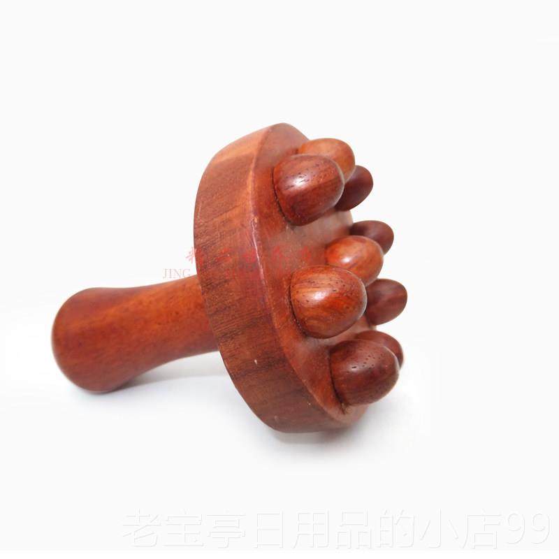 正品香樟经络刷按摩刷正品刷压美容院理木质家木用穴位点按护摩器