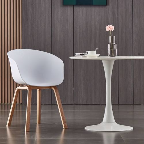 现代简约靠背椅实木家用餐椅餐厅创意椅书桌椅办公接待椅子