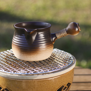 万土烧煮茶壶家用烹茶壶围炉煮茶壶奶茶锅 适用明火电陶炉碳炉
