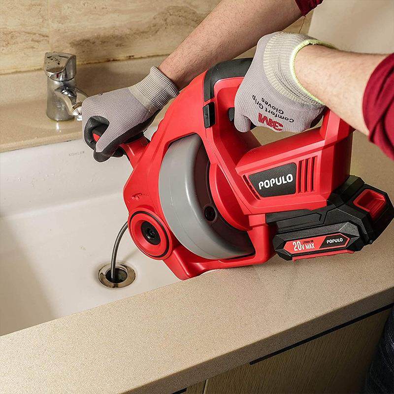 管道疏通机专业下水道厕所马桶堵塞清理工具便携式锂电疏通神器