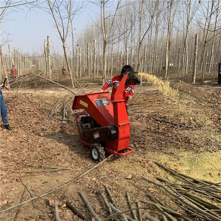 移动式枝树叶粉树碎机柴杂碎油动188型力木材粉碎机园林枝粉机厂