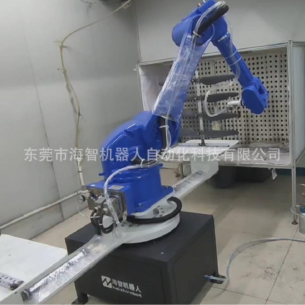 动要的喷涂机器人全都有静电HZ1600-6喷静漆电喷你粉自化机械手流