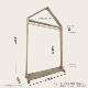 高档儿房质童衣架落地卧移动衣帽架房木小子简易收纳室实木ins挂