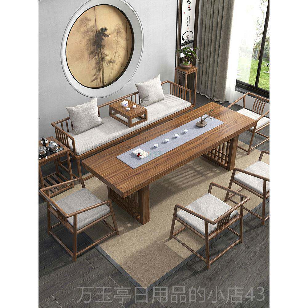 高档罗汉床桌椅组合新中禅实木茶家用办公室沙发客式厅泡茶意台胡