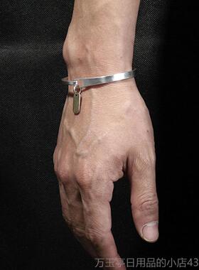 高档Vixtorm?Lafi炼纯银手工手炼99f0纯手原创简单设计中性和多功