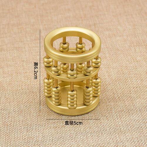 高档铜算盘铜笔筒家用室内文房四公用面品宝创意笔筒办摆件桌装饰