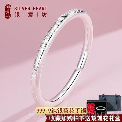 高档女子银年轻银手炼99格9纯实心风格小9众平原环民族风大重量银