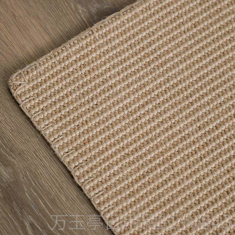 高档菲尔美式简约黄麻地毯仿剑地麻手工无边客沙发榻定榻厅米防滑