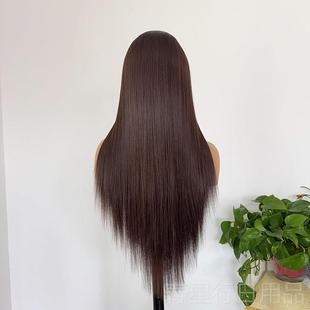 正品古代代风格男士化学纤维手工前花边假发Cos汉丽美尖长直发古