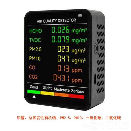 正品多能空气质量功检测PM2.5甲醛甲苯氧一氧化碳仪二化碳温湿度
