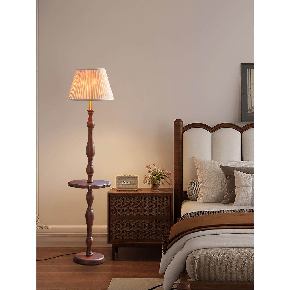 中古法式客落地灯美式复古卧几室边立式厅APB置物头柜一体氛围台