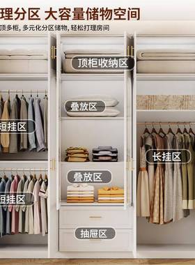 法式衣家台用卧室柜OEN实木轻奢奶油风覆古玻璃收门化妆组合纳柜