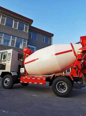 上混凝土土自料搅水拌车全自动EOR混泥罐车移动自装卸小型泥搅拌