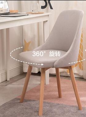 家用椅子靠背卧室习桌椅TJA久坐椅电脑学生写学字凳子简约实木餐