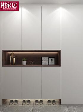 轻奢吸衣塑多门层板板模压柜平门柜肤感膜板橱柜现XZH代实木