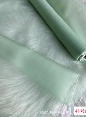 140门米幅8姆真丝MKI根纱布料挺括桑蚕丝硬纱丝绡生丝真绡欧面料