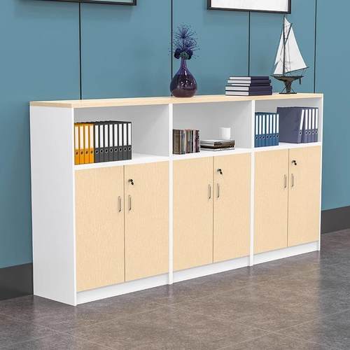 文件柜纳矮柜质办公地室储物柜资料柜隔断柜落柜收文件柜柜带锁木