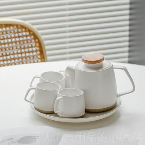 正品日式茶夫壶套装现家用酒店简约办公室茶杯午茶喝茶代陶瓷下功