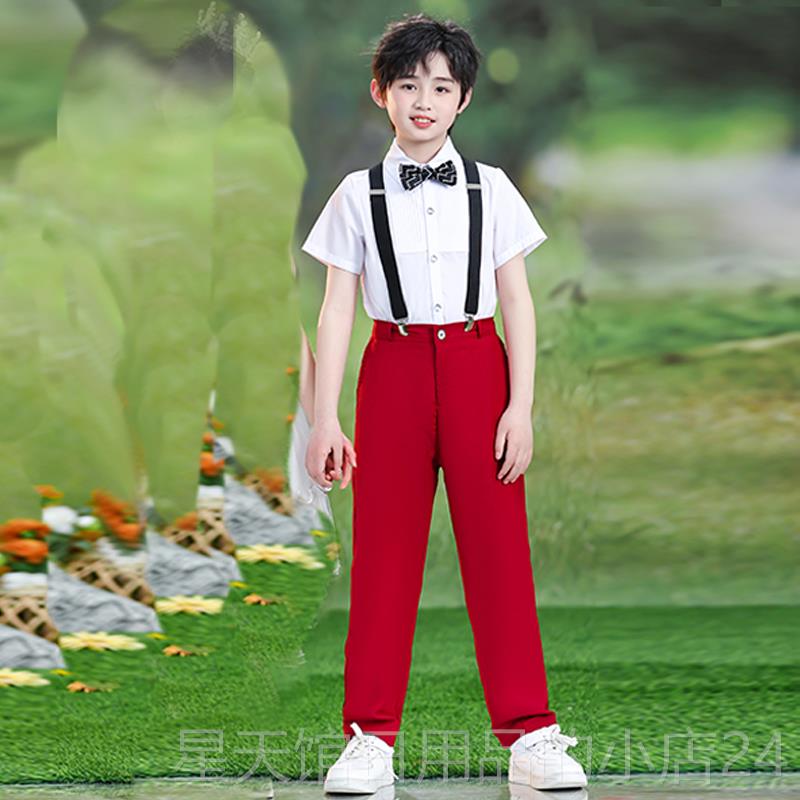 正品合唱演出服开学女童蓬蓬团裙礼服小学童生男童合儿唱朗诵表演