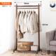 衣落地卧室木质衣 创意衣帽架地木挂衣架卧室欧式 正品 家实落架逸