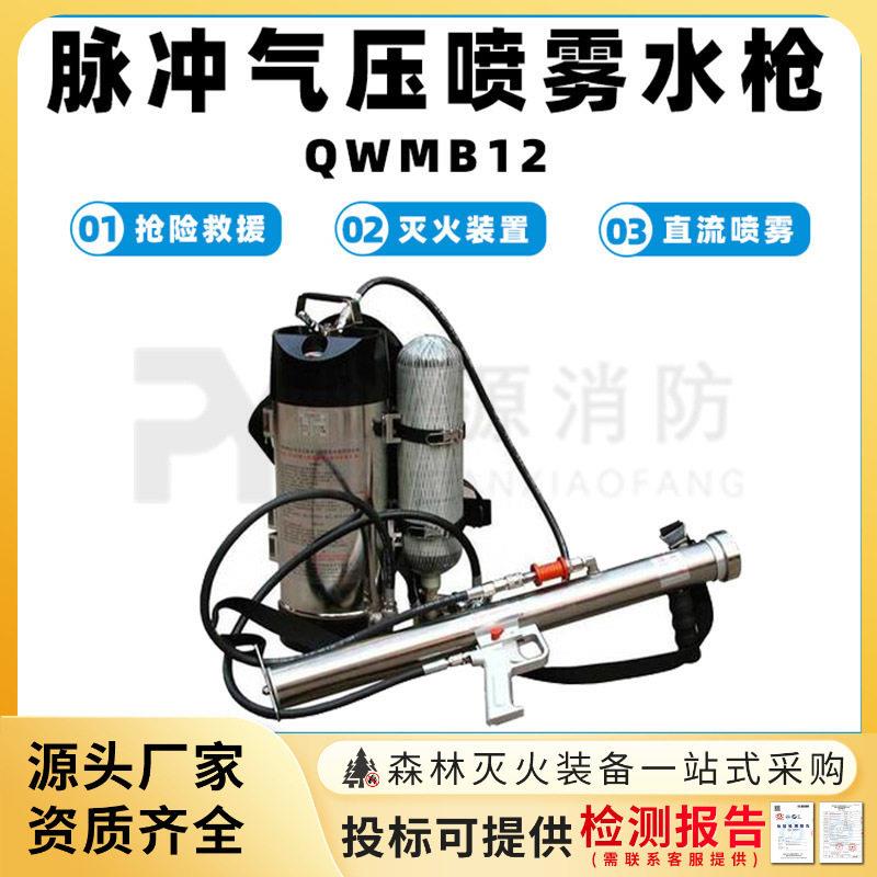 脉冲气压喷雾水枪QWMB12背负式灭火装置消防气压水枪应急救援设备