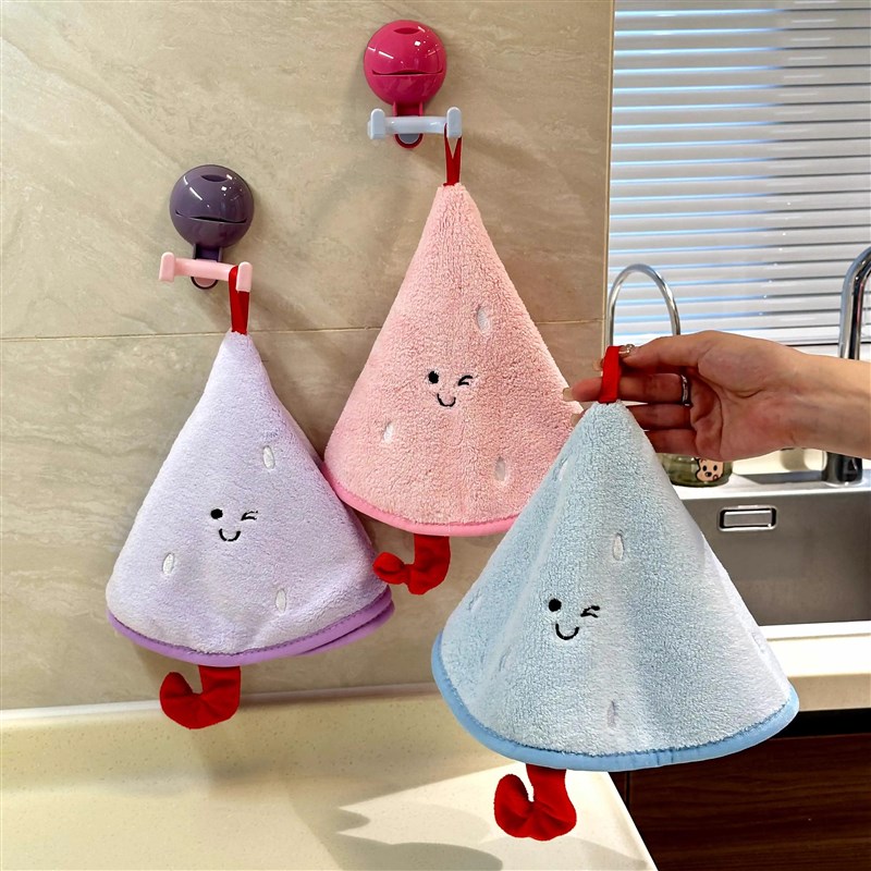 NDI小雨伞卡通擦手巾吸水挂式小毛巾加厚层抹布