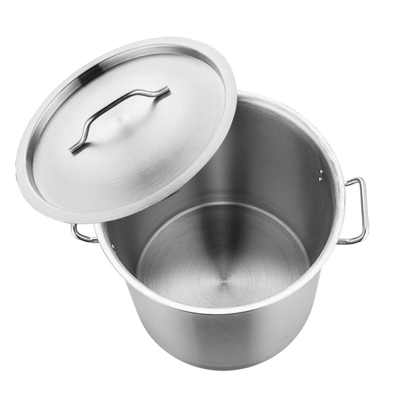 不锈钢桶电磁炉锅商用厚底桶加厚桶底汤桶汤锅商用带盖圆桶大容量