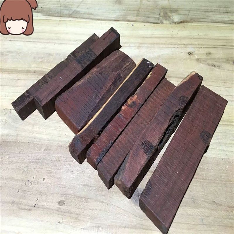 小叶紫檀红木原木料 边角料 发簪料珠子料手把件DIY雕刻手工料5斤