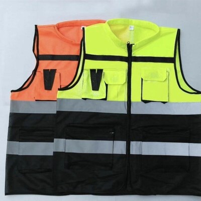 多口袋领导反光背心建筑施工马甲园林物业保洁中建工作服定制交通