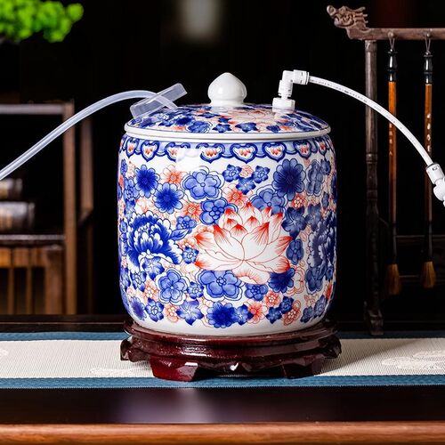 纯净水桶带浮球阀自动进水上水茶台泡茶桶功夫茶矿泉水储水桶陶瓷