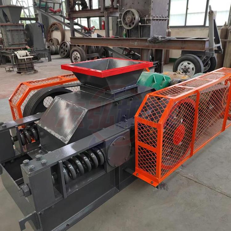 对辊制砂机400x600双辊破碎机适用于硬质物料操作简单砂石设备