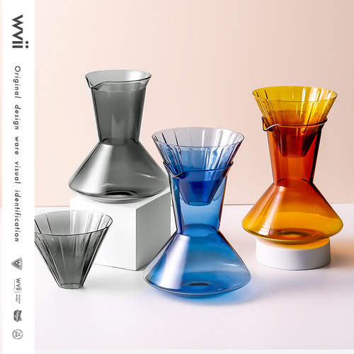 wvi创意v60过滤杯分享壶细口壶滴漏手冲咖啡壶套装家用煮咖啡器具