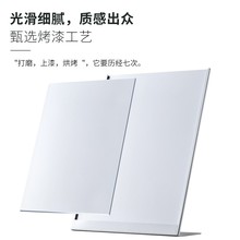 唐雅不锈钢台卡桌面双面白色透明横版立牌a4强磁台签展示牌A5桌牌