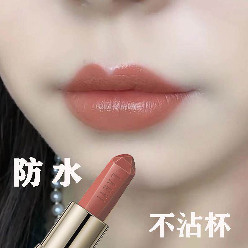 肉桂奶茶色口红不掉色不沾杯大牌正品官方网持久防水哑光淡妆