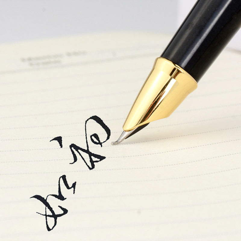 永生美工笔钢笔弯尖弯头硬笔书法练字男女学生用暗尖墨水定制刻字