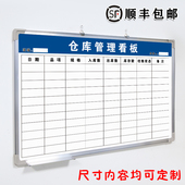仓库管理看板表磁板工厂管理任务计划看板挂墙式 可擦写留言书写看