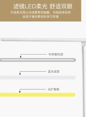 ffx小台灯学习专用儿童学生书桌可充电插电宿舍床头防蓝光护眼灯
