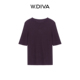 100绵羊毛显瘦百搭圆领中袖 W.Diva 基础玩家 T恤53T182436