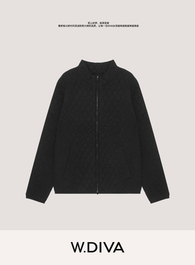 W.Diva【梦田】100%80支羊毛18针特殊定制显瘦百搭外套4ZDM33160
