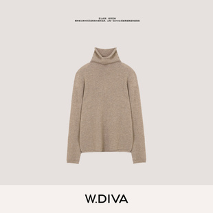 W.Diva【冬日开场】康赛妮100纯羊绒一体无缝高领针织衫54Z143385