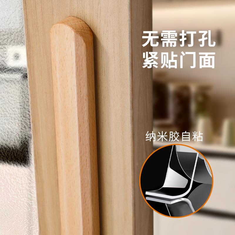 推拉门窗免打户孔拉RPT粘手贴玻璃门实木衣柜门把手抽屉橱柜移门