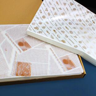 明治包装纸吸油防油三托文治三337汉堡纸盘面包烘焙餐盘纸可切垫