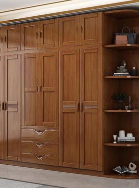 门实卧木衣柜FXC原木实木对开现代简约家用室小全户型收纳衣柜大