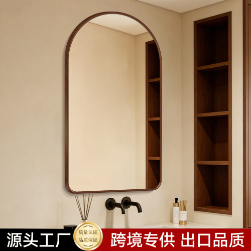 跨境浴室镜子挂墙法式轻奢卫生间厕所镜洗手台mirror化妆台镜壁挂