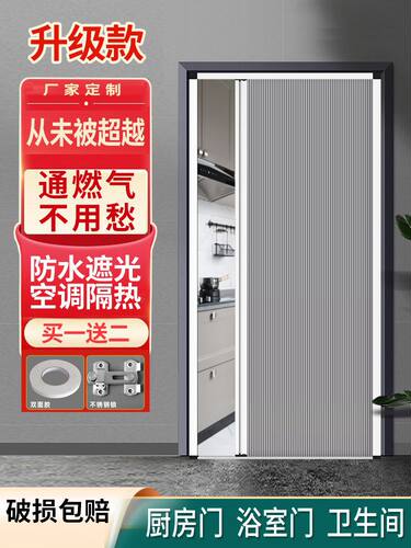 厨房无轨蜂巢折叠门拉伸阳台厨房验收浴室家用简易隔断隐形推拉门