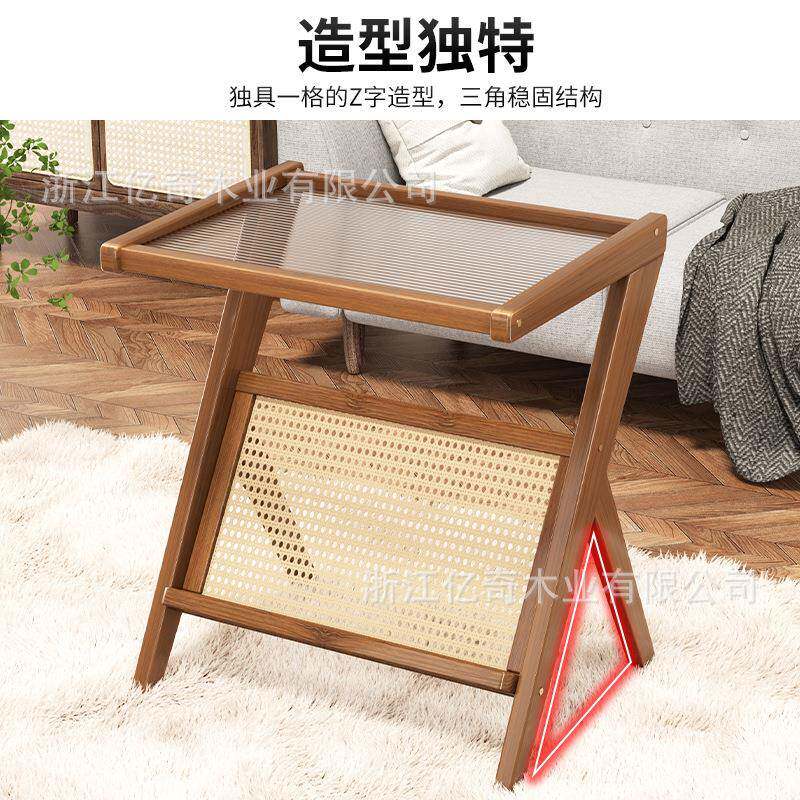 边几小床头户桌子沙发边柜小型日式置物架茶桌VBI角几迷你茶小餐