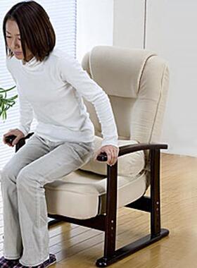 0J靠约懒人老人HS-809沙发单人折叠椅躺阳简台客厅休闲原木扶手背