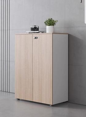 文件办公室柜柜木质ZXH023带锁矮储物柜隔断打印机柜资料收纳柜茶